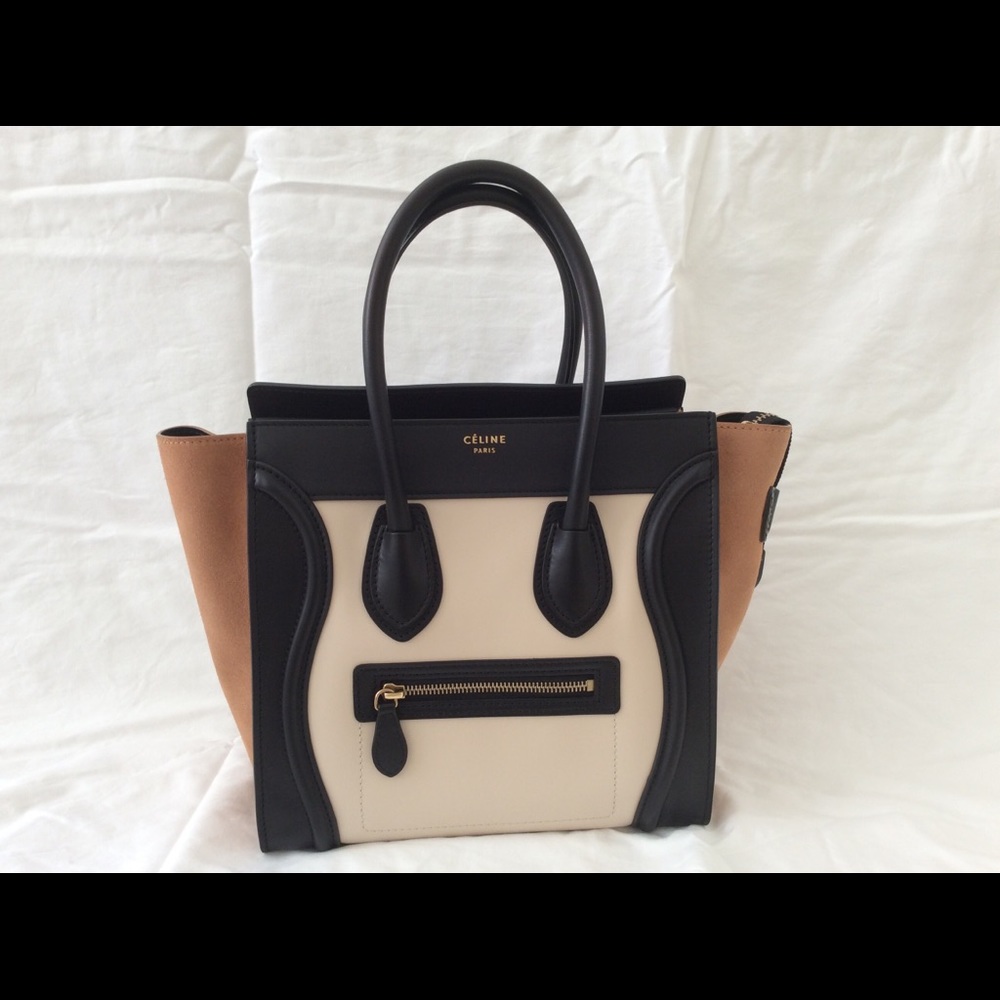 Celine Micro Tricolor Luggage Tote